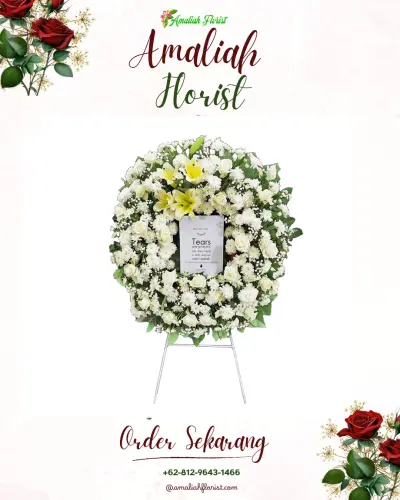 Krans Bunga Duka Cita di Cidaun